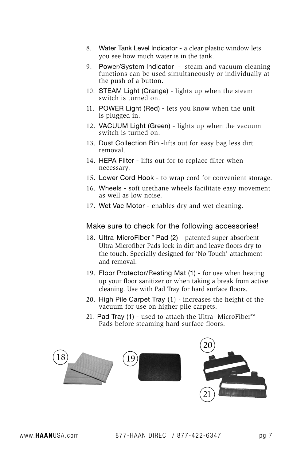 Haan SV-60 User Manual | Page 9 / 31