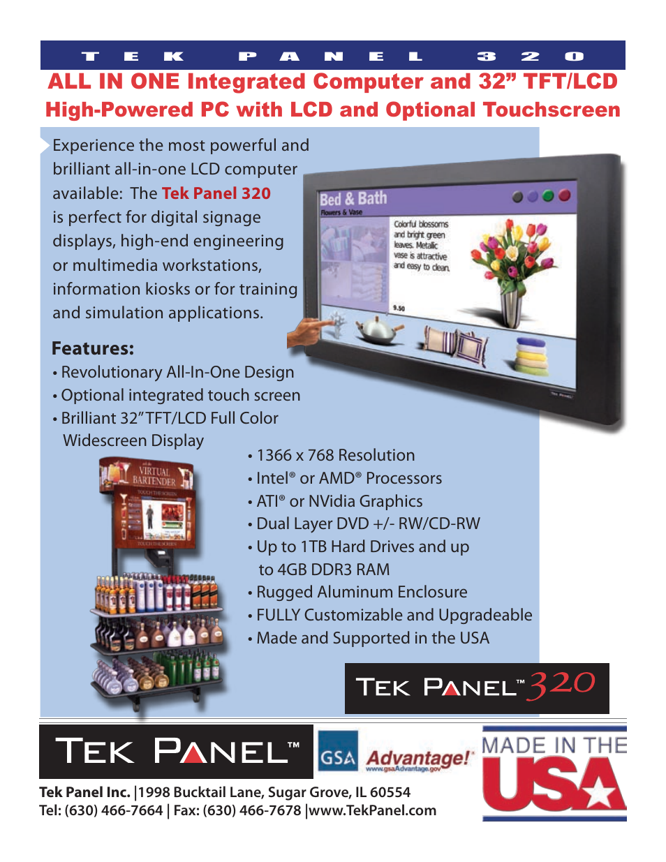 Hy-Tek Manufacturing Tek Panel 320 User Manual | 2 pages