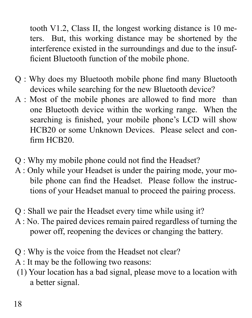 Huey Chiao HCB20 User Manual | Page 20 / 24