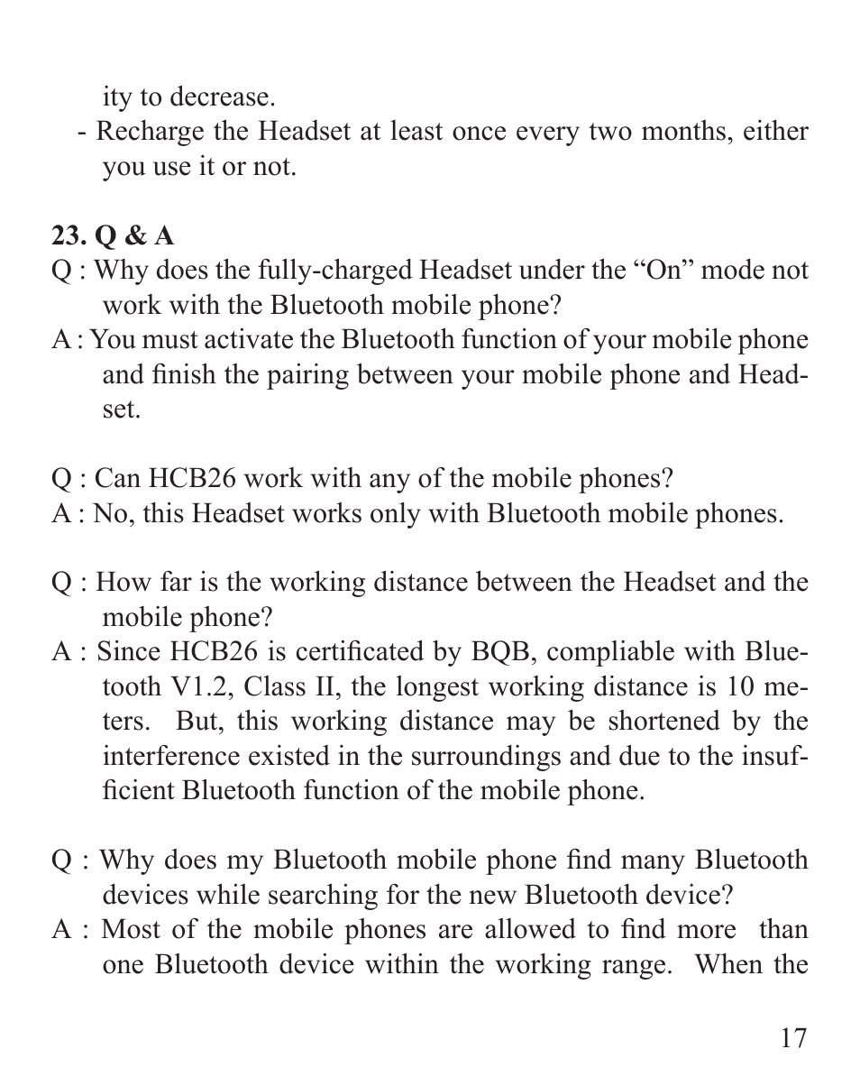 Huey Chiao HCB26 User Manual | Page 19 / 24