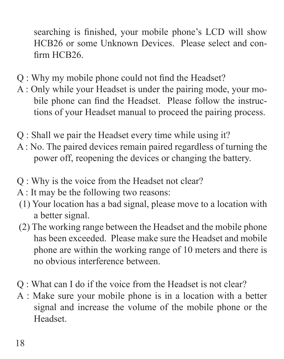 Huey Chiao HCB26 User Manual | Page 20 / 24