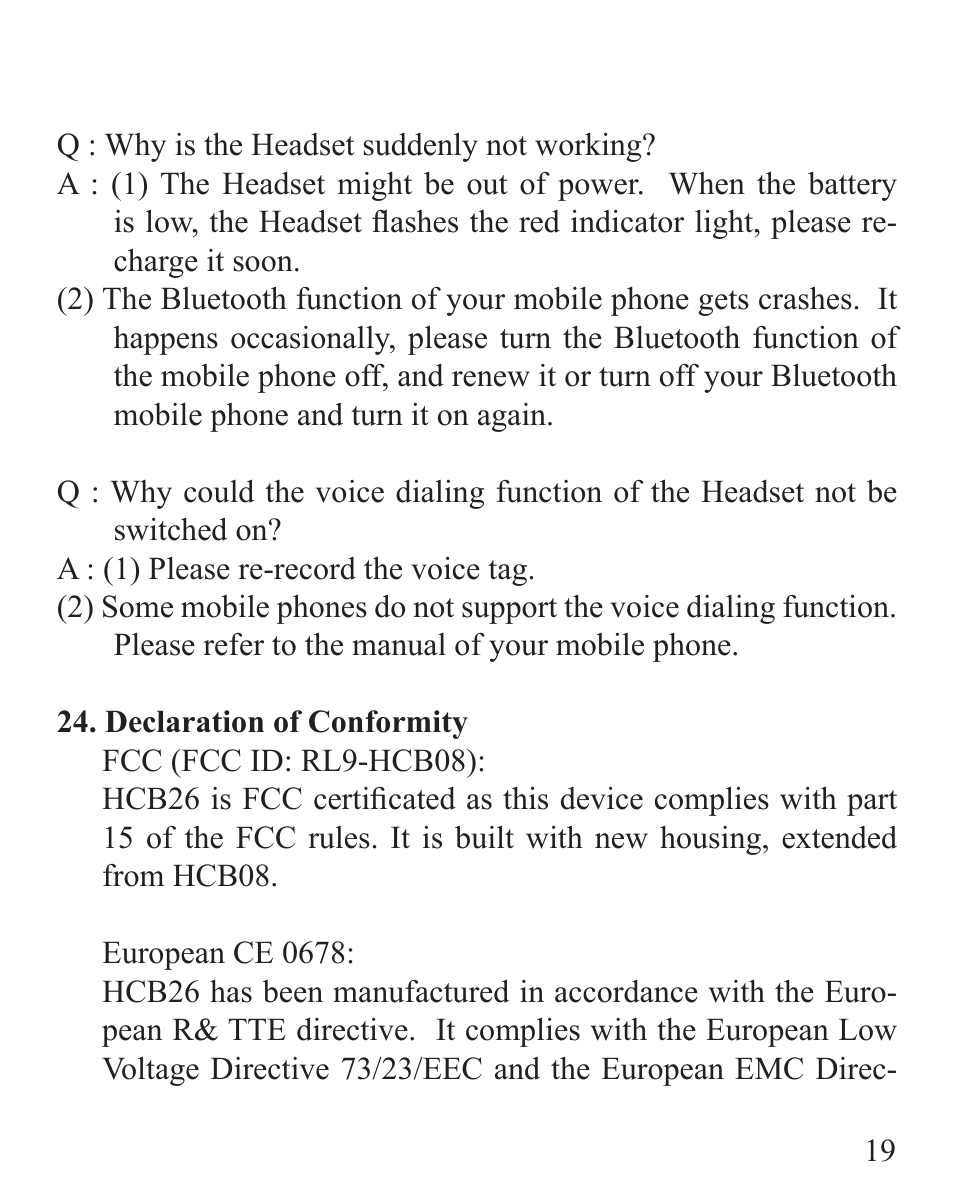 Huey Chiao HCB26 User Manual | Page 21 / 24
