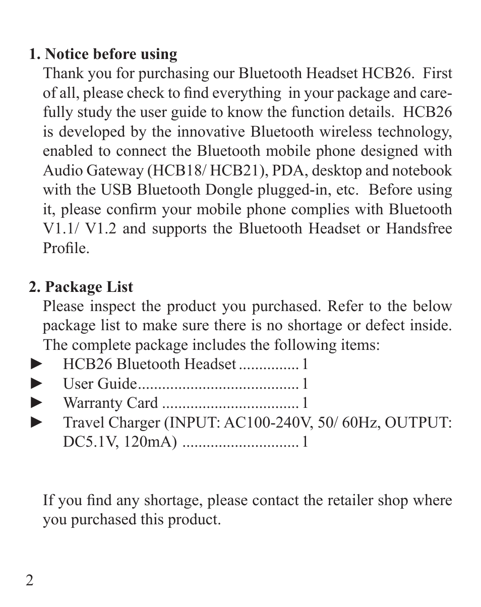 Huey Chiao HCB26 User Manual | Page 4 / 24