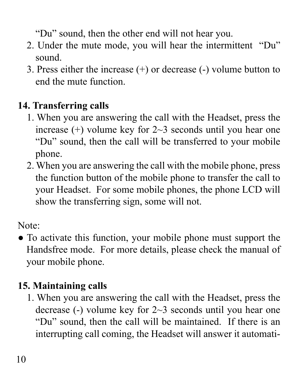 Huey Chiao HCB12 User Manual | Page 12 / 24