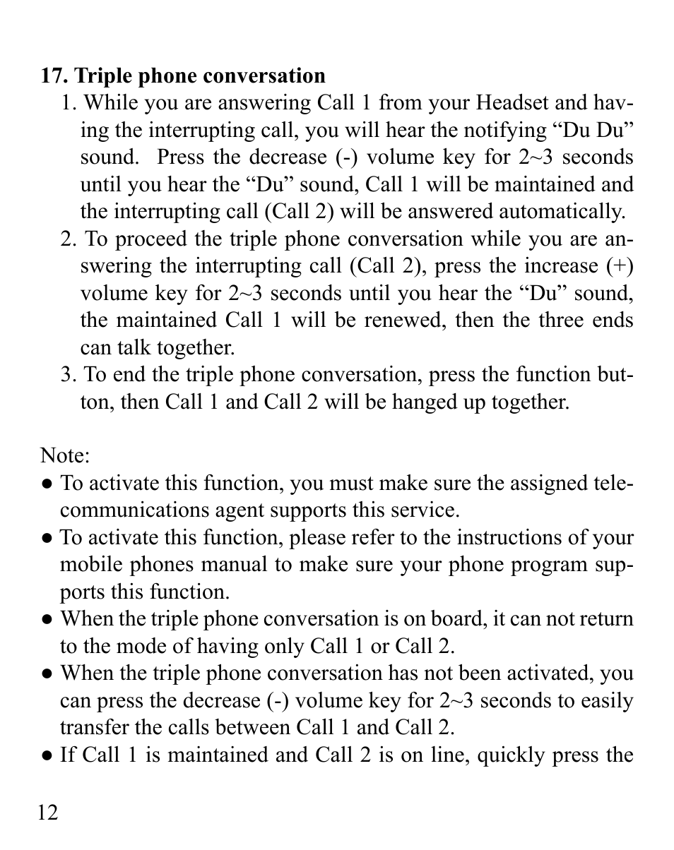 Huey Chiao HCB12 User Manual | Page 14 / 24