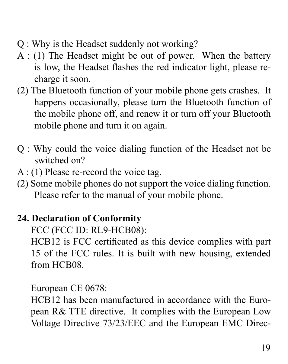 Huey Chiao HCB12 User Manual | Page 21 / 24