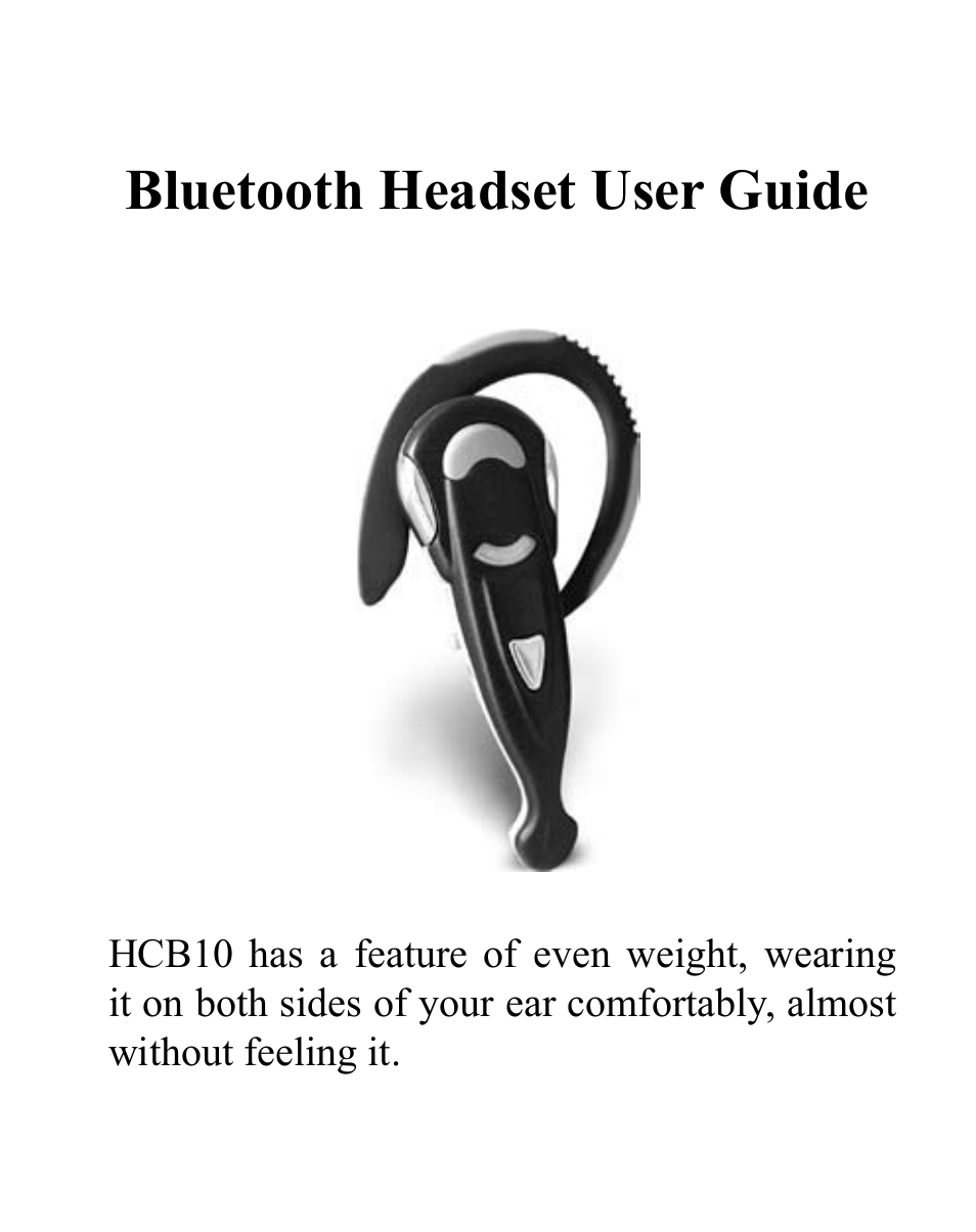 Huey Chiao HCB10 User Manual | 24 pages