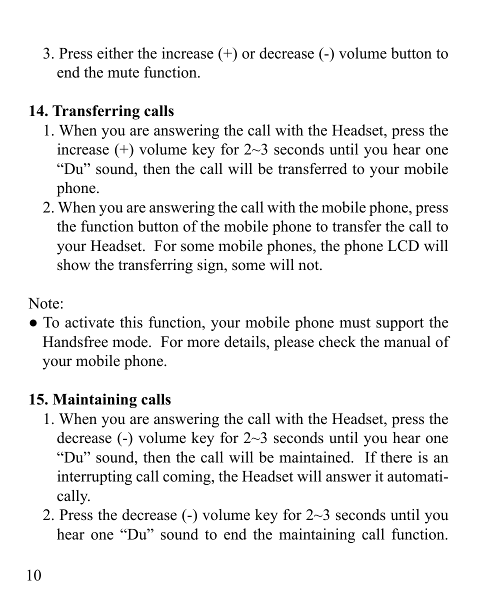 Huey Chiao HCB10 User Manual | Page 12 / 24