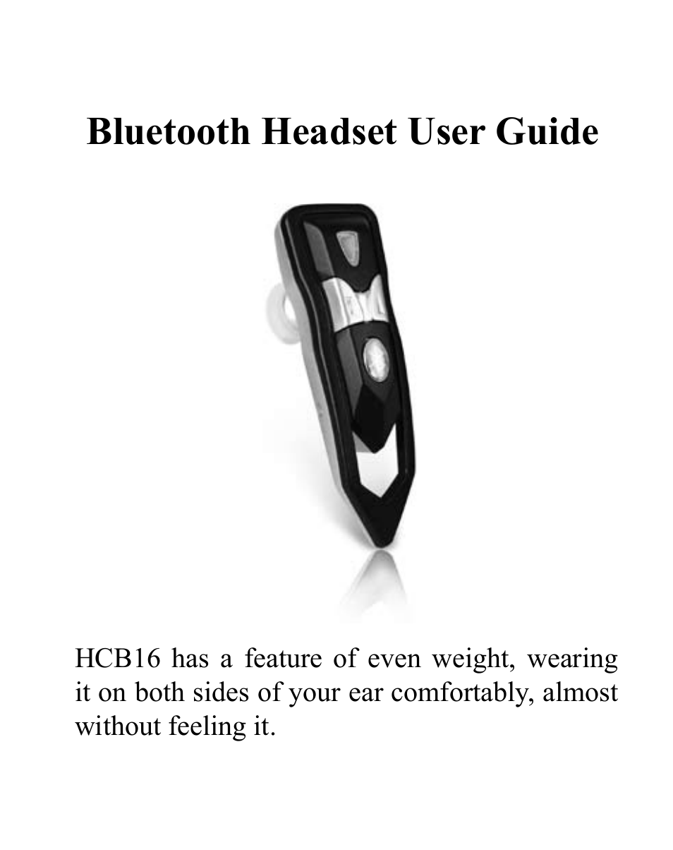 Huey Chiao HCB16 User Manual | 24 pages