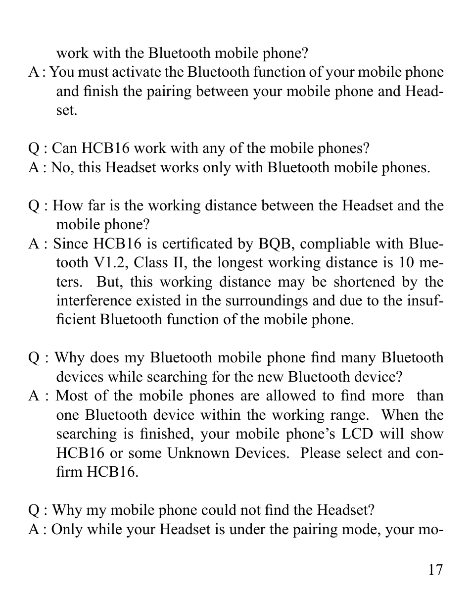 Huey Chiao HCB16 User Manual | Page 19 / 24