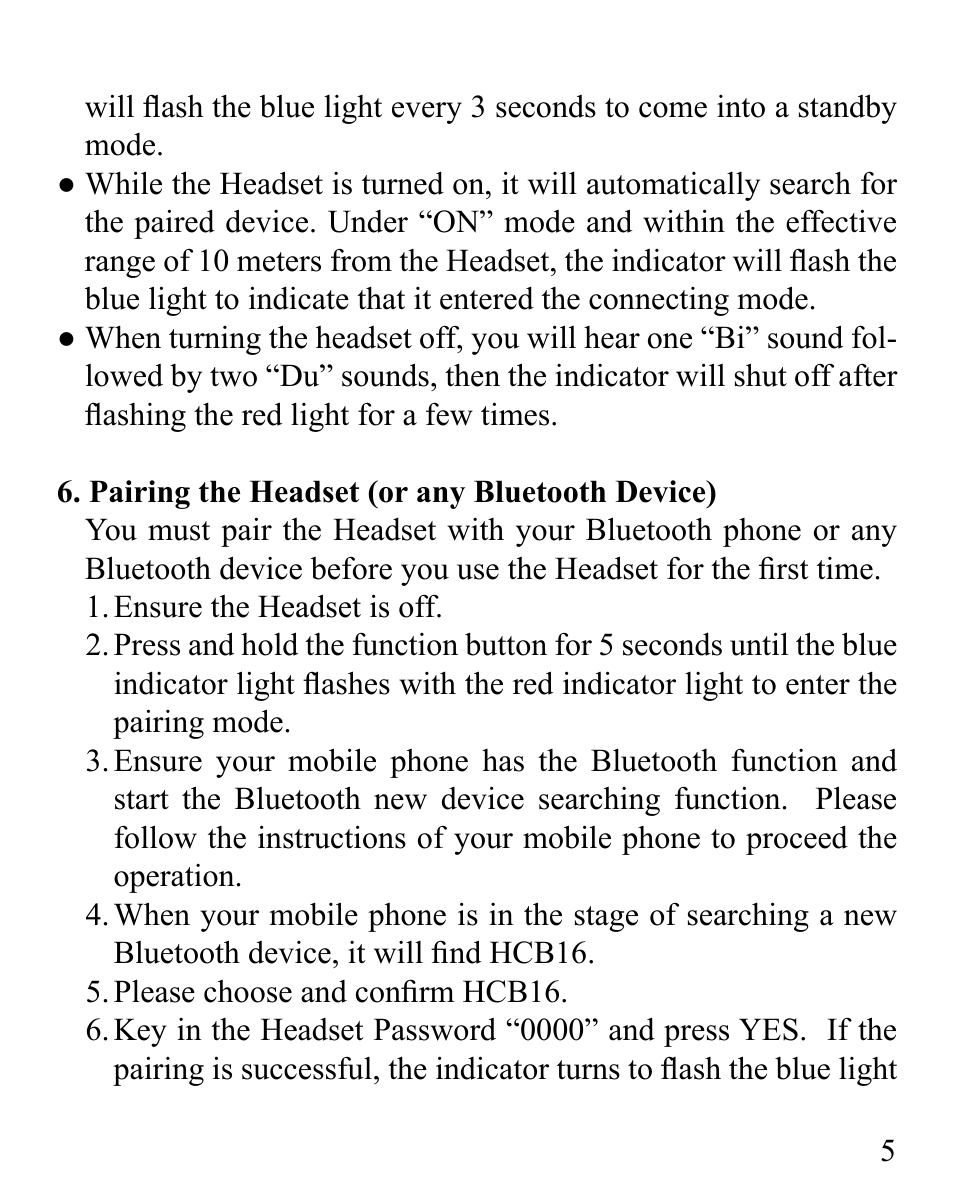 Huey Chiao HCB16 User Manual | Page 7 / 24