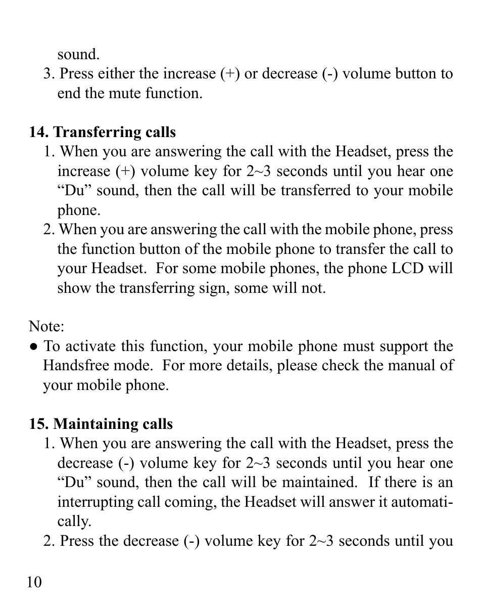 Huey Chiao HCB25 User Manual | Page 12 / 24