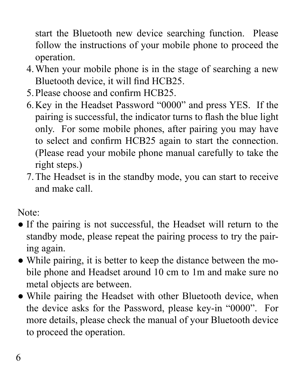 Huey Chiao HCB25 User Manual | Page 8 / 24