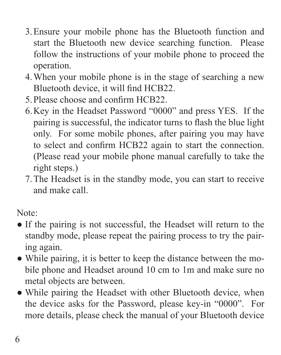 Huey Chiao HCB22 User Manual | Page 8 / 24