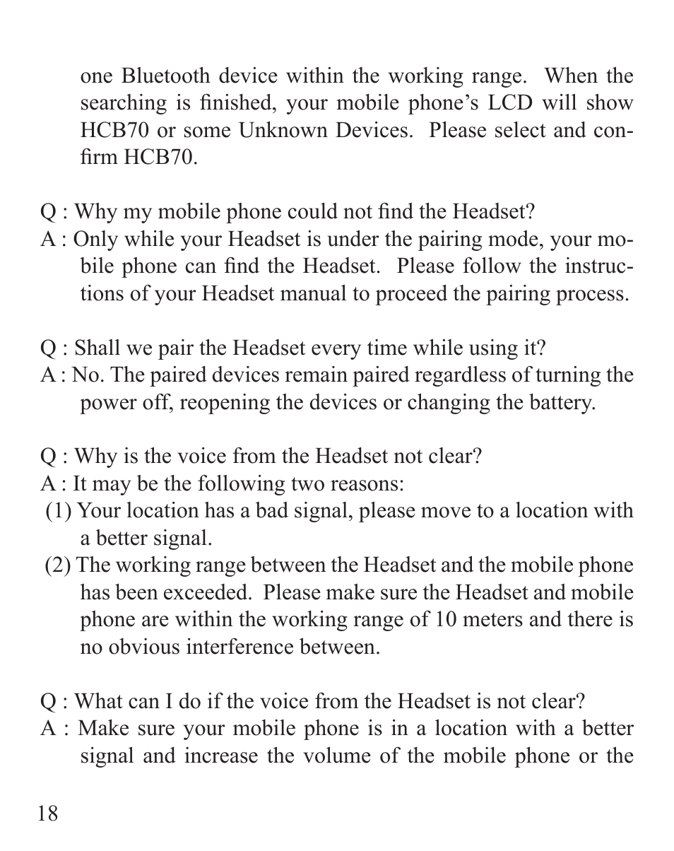 Huey Chiao HCB70 User Manual | Page 20 / 24