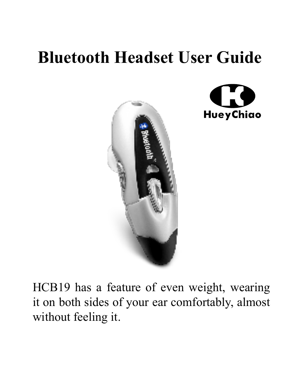 Huey Chiao HCB19 User Manual | 24 pages