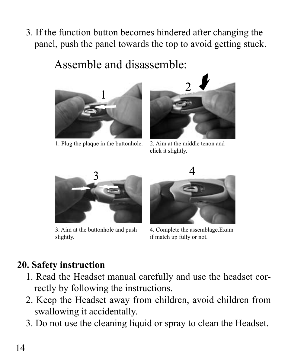 Assemble and disassemble | Huey Chiao HCB19 User Manual | Page 16 / 24