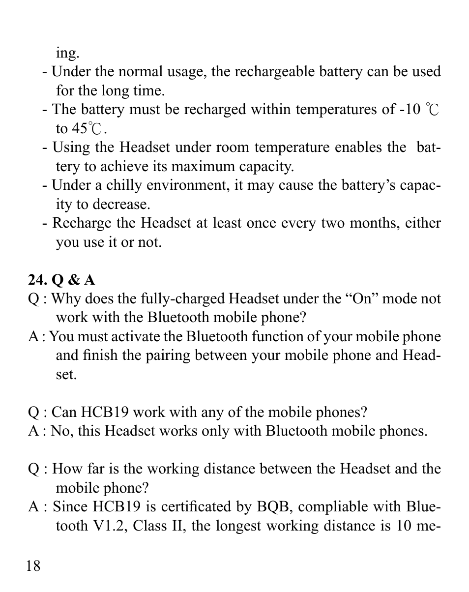Huey Chiao HCB19 User Manual | Page 20 / 24