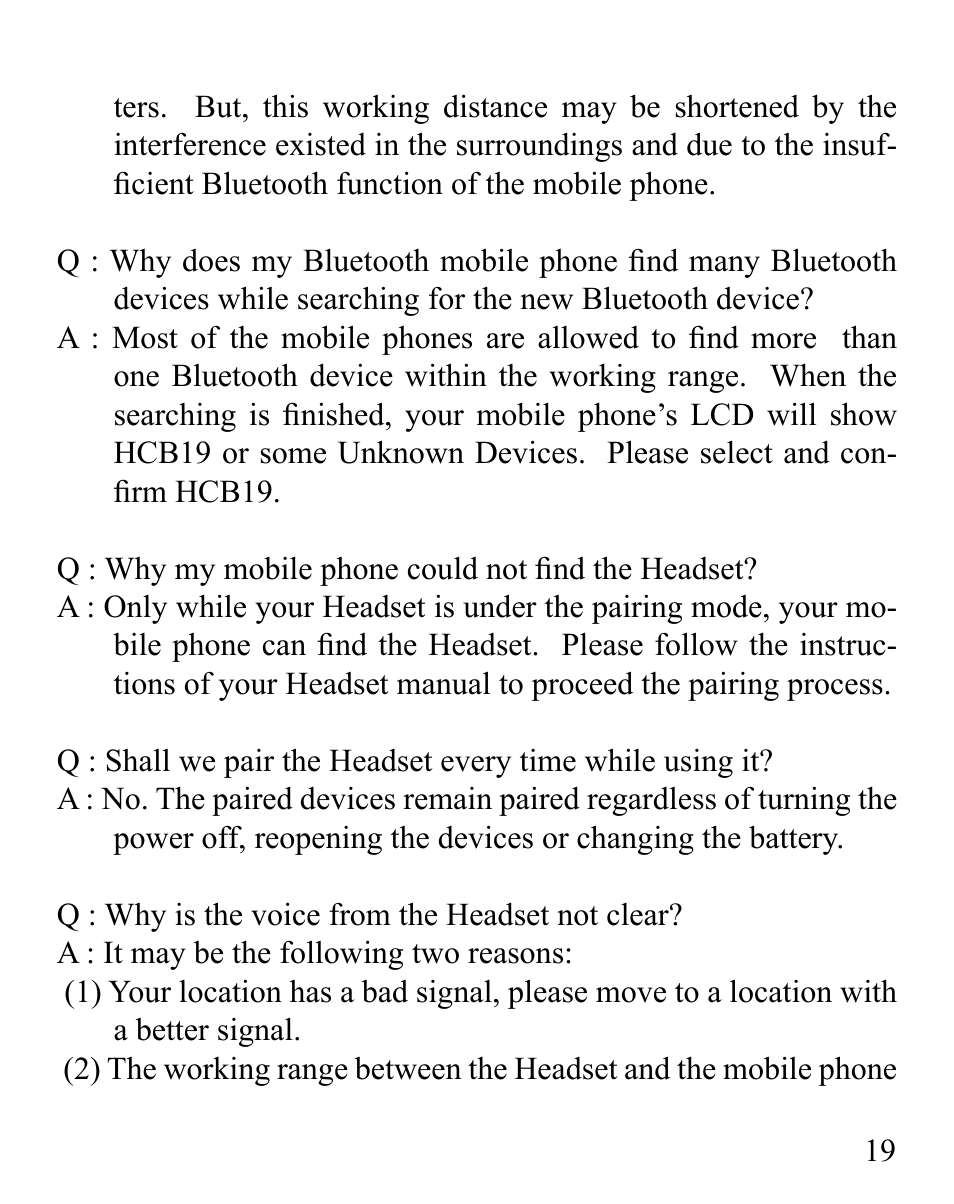 Huey Chiao HCB19 User Manual | Page 21 / 24