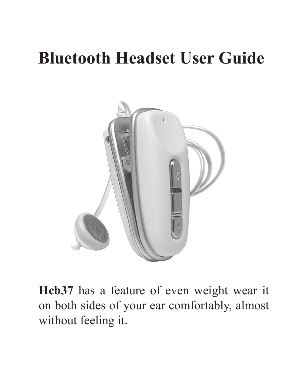 Huey Chiao HCB37 User Manual | 24 pages