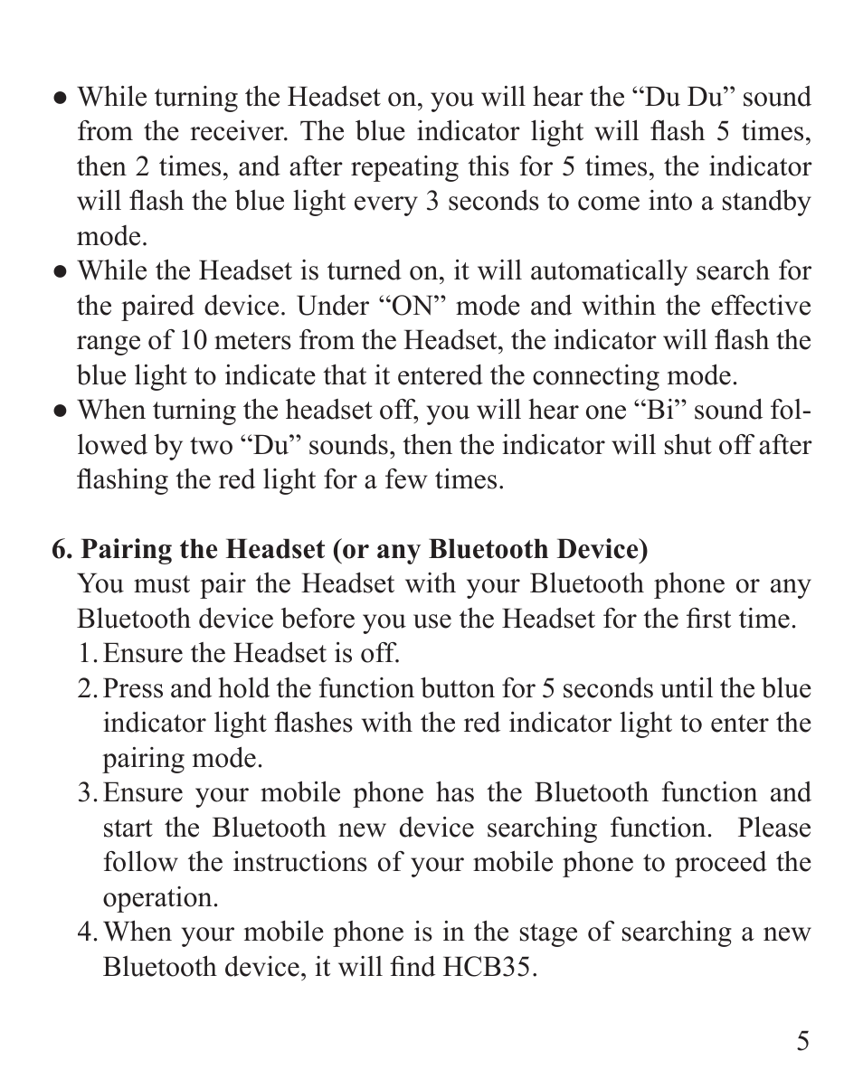 Huey Chiao HCB35 User Manual | Page 7 / 24