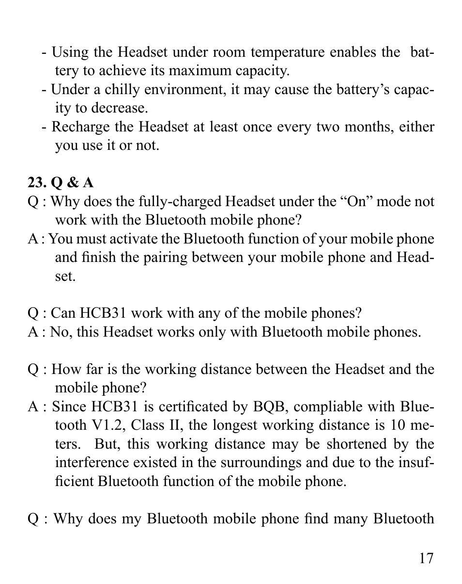Huey Chiao HCB31 User Manual | Page 19 / 24