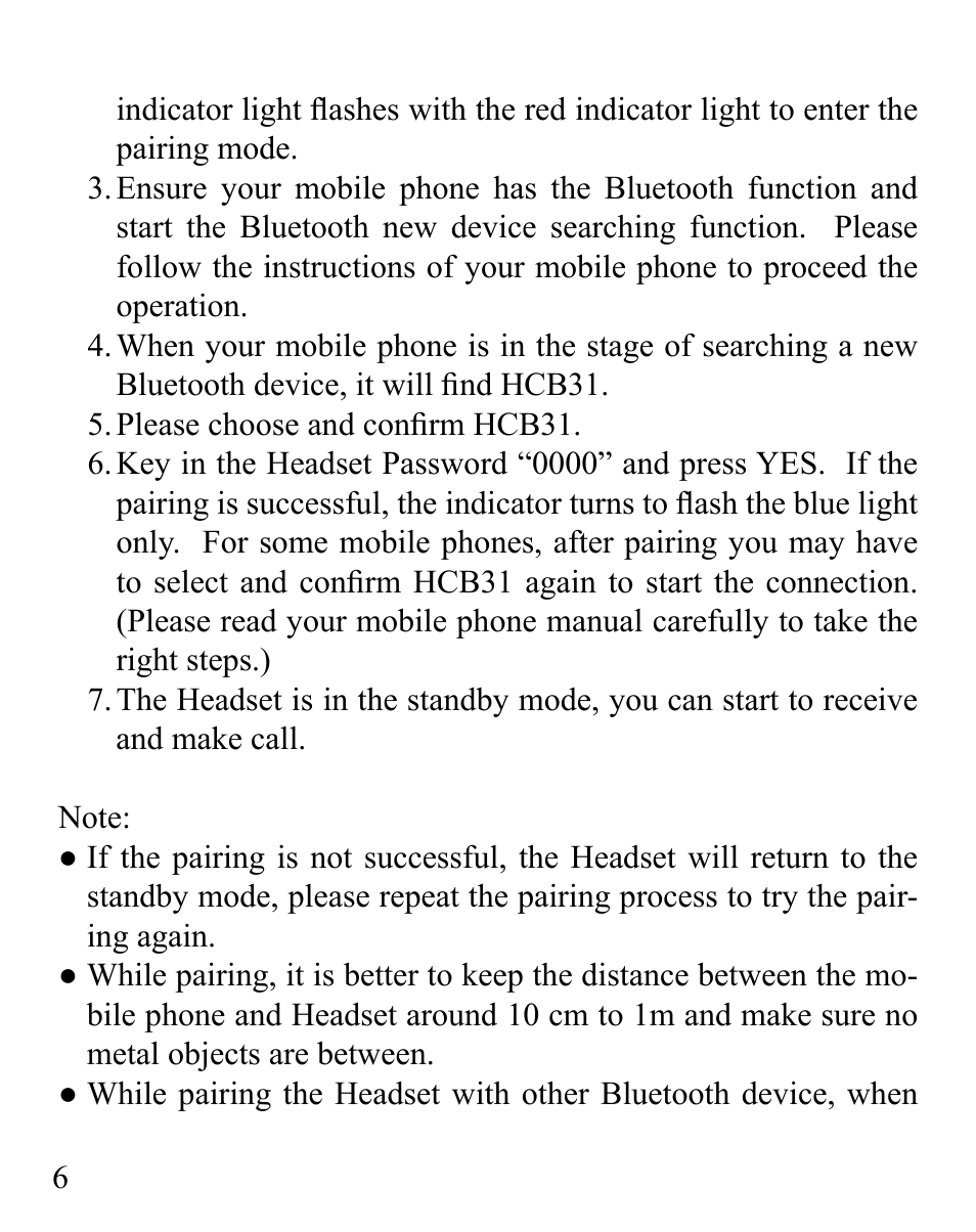 Huey Chiao HCB31 User Manual | Page 8 / 24