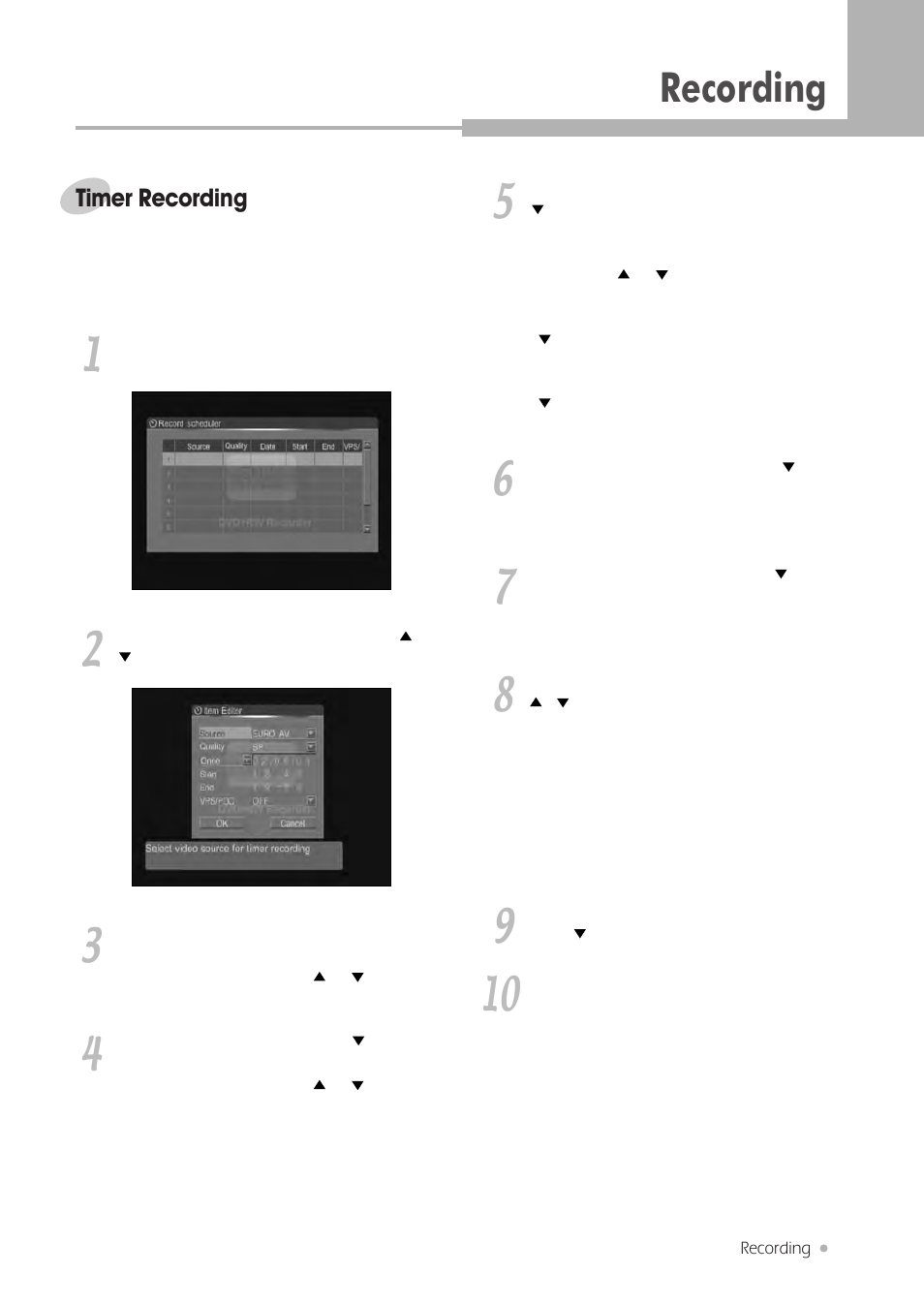Recording 2 | H & B DRX-430 User Manual | Page 25 / 46