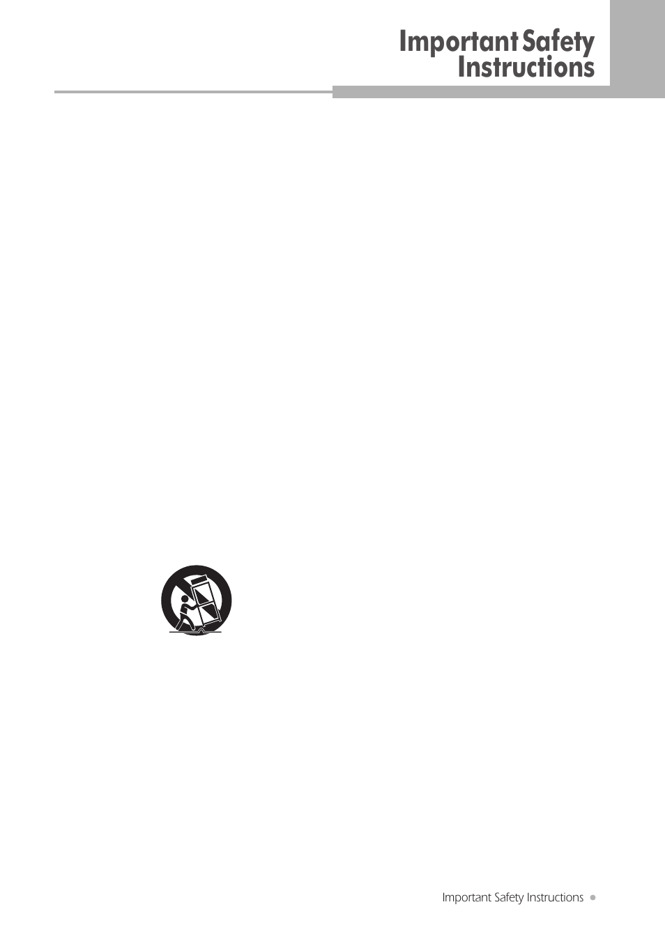 Important safety instructions | H & B DRX-430 User Manual | Page 3 / 46