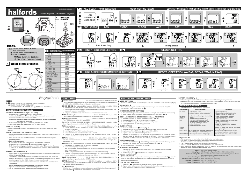 Halfords 151640 User Manual | 1 page