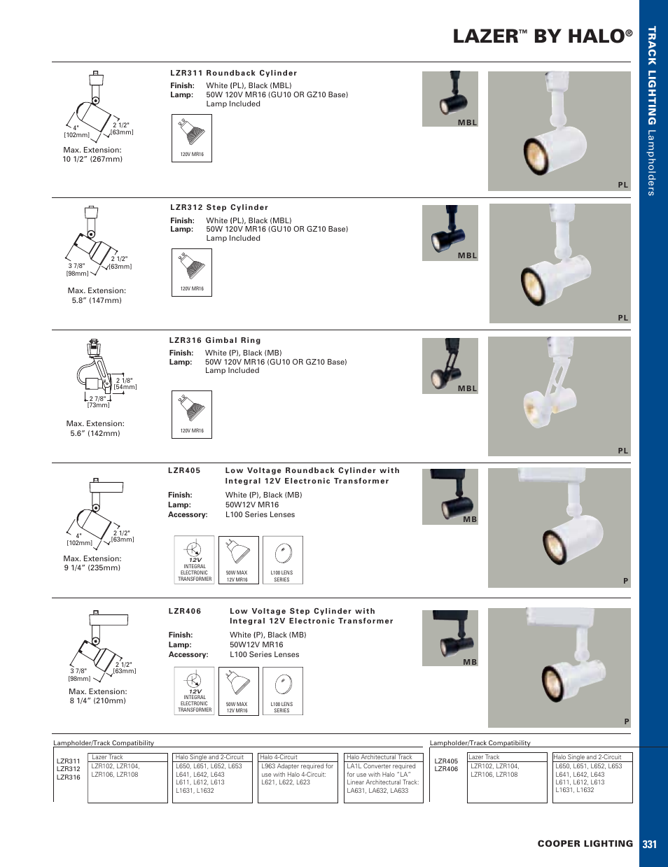 Halo Lighting System LZR405 User Manual | 1 page