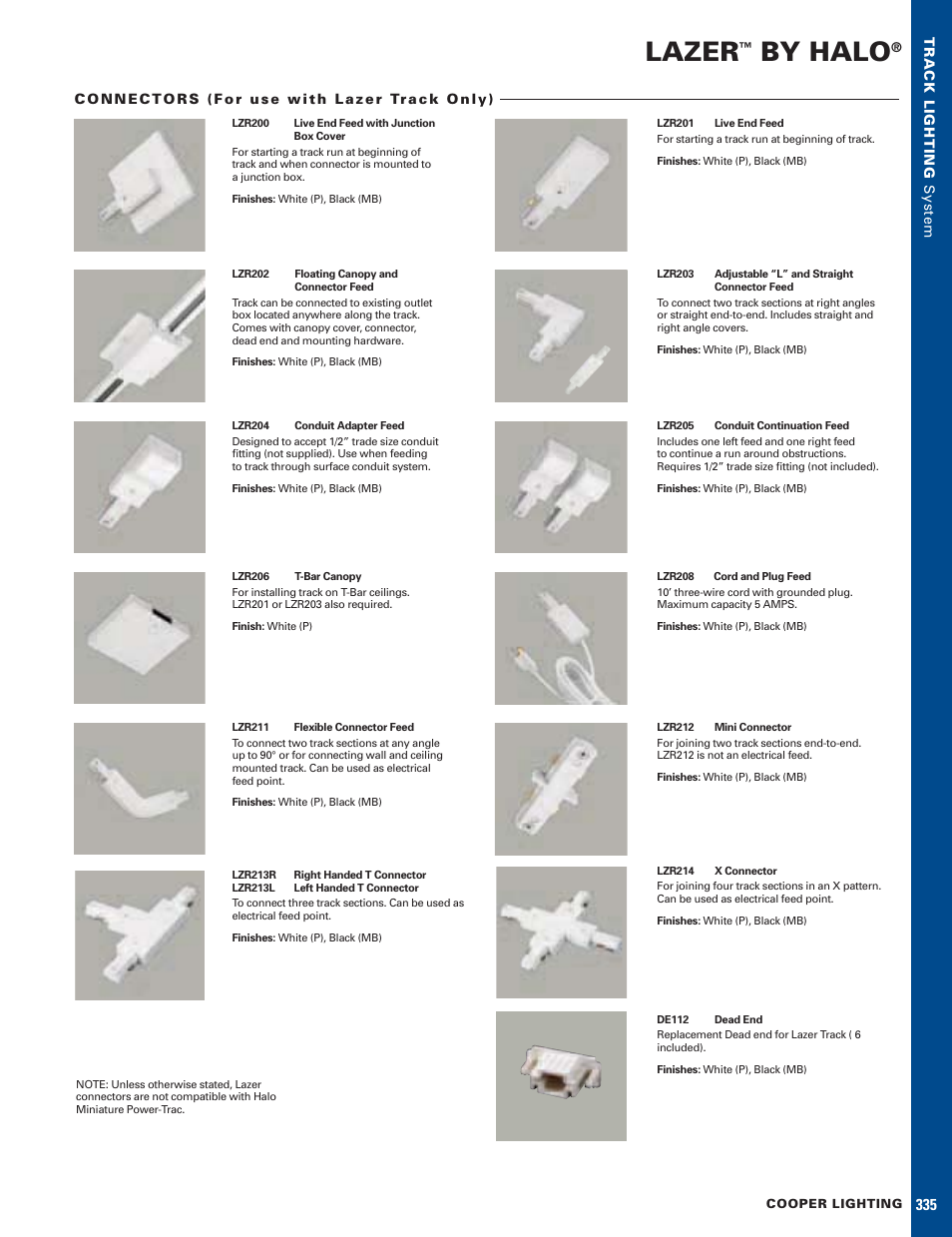 Halo Lighting System LZR1200 User Manual | 1 page