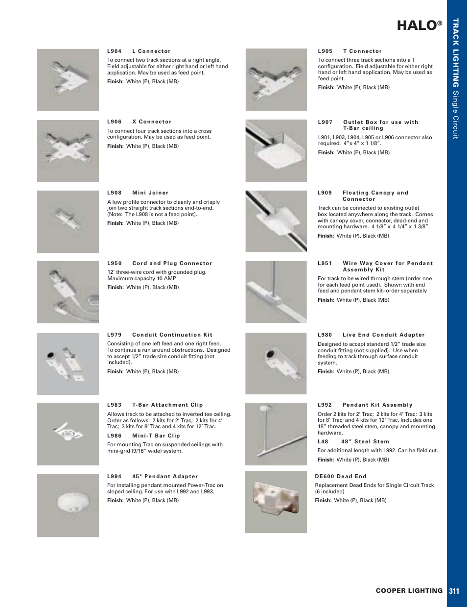 Halo | Halo Lighting System L652 User Manual | Page 2 / 3