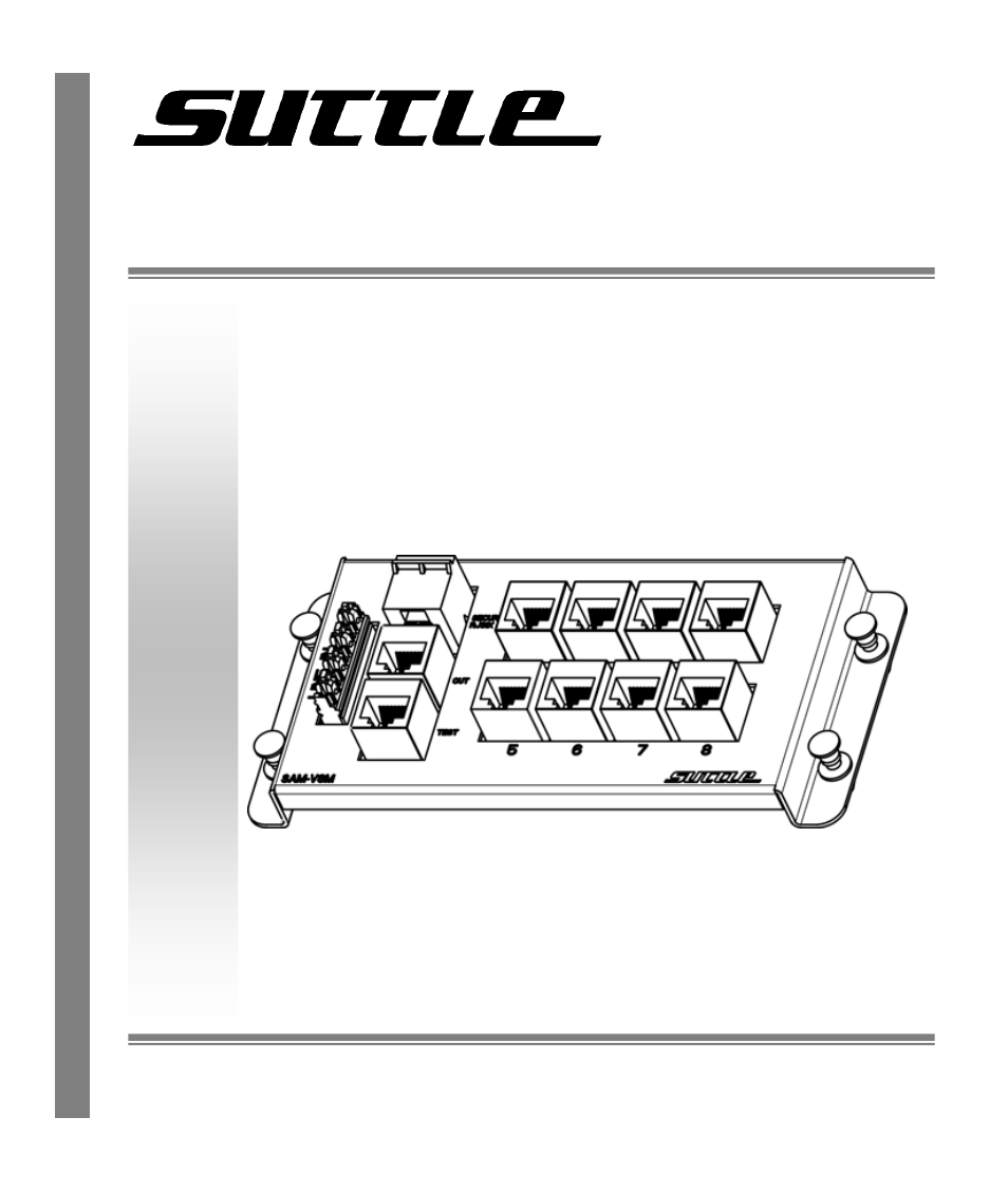 HomeTech 8-Port Voice Module SAM-V8M User Manual | 8 pages