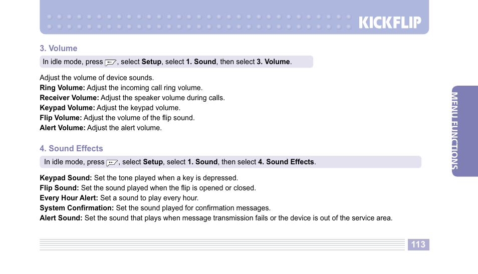Helio Kick Flip User Manual | Page 113 / 154