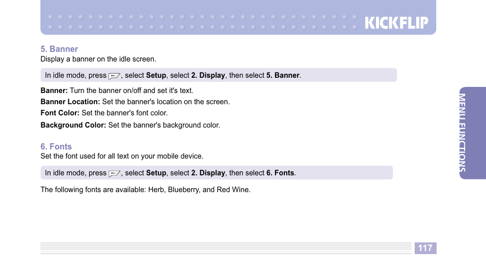 Helio Kick Flip User Manual | Page 117 / 154