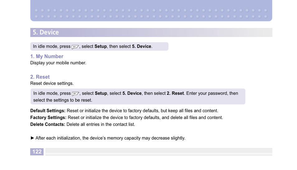 Device | Helio Kick Flip User Manual | Page 122 / 154