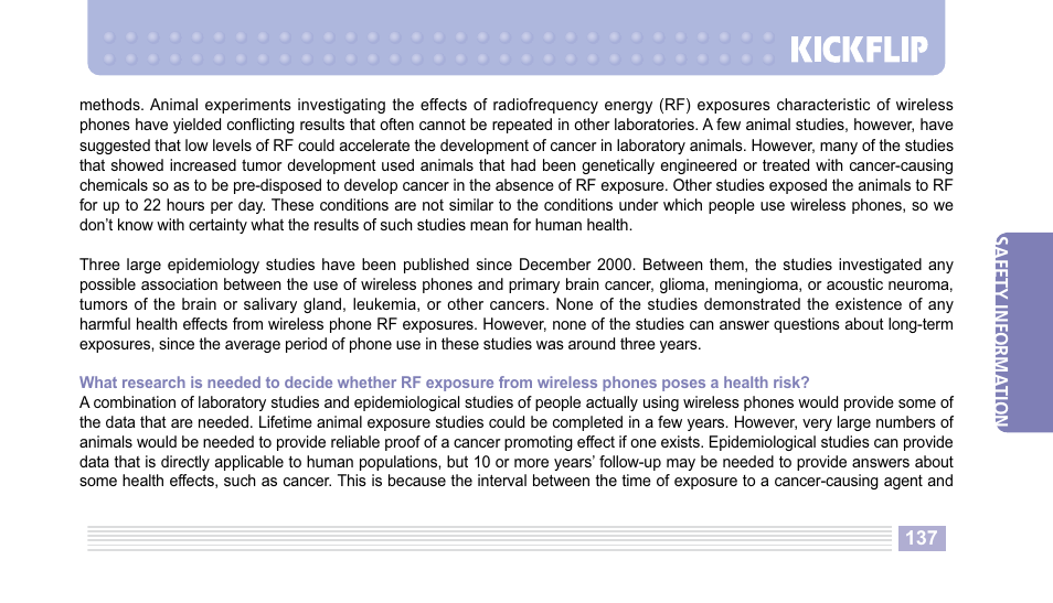 Helio Kick Flip User Manual | Page 137 / 154