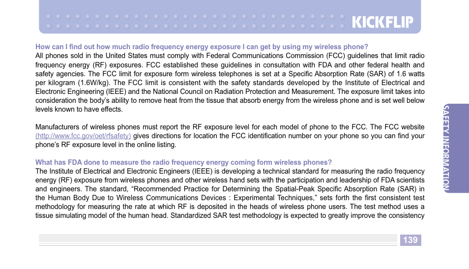 Helio Kick Flip User Manual | Page 139 / 154