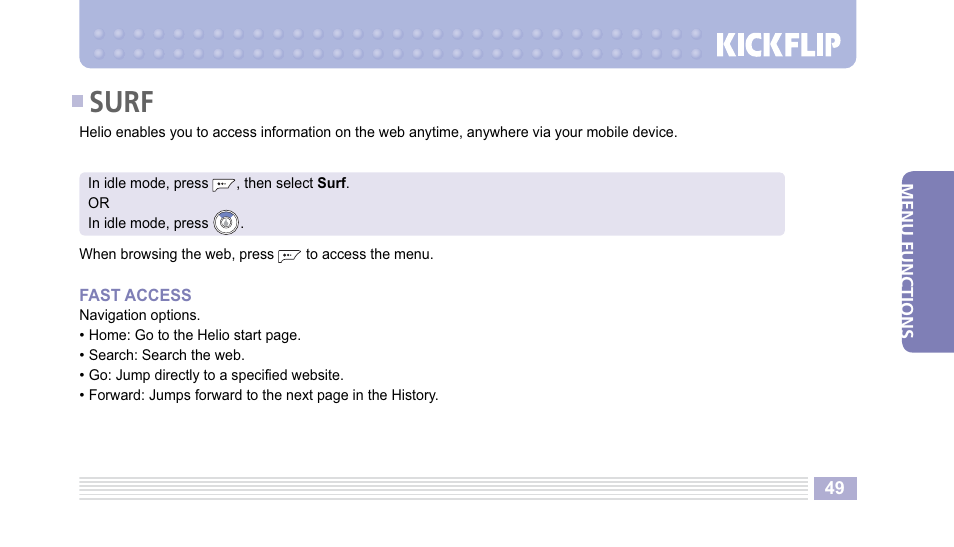 Surf | Helio Kick Flip User Manual | Page 49 / 154