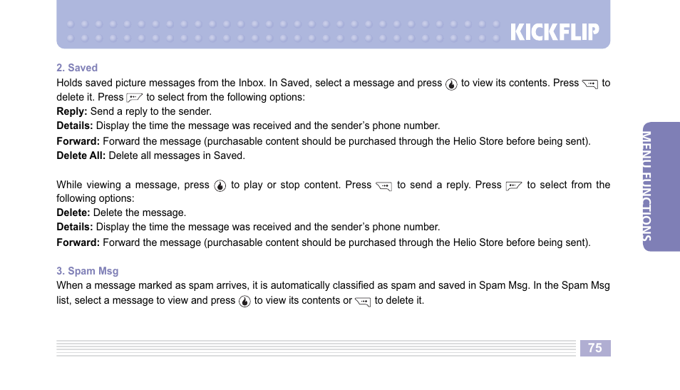 Helio Kick Flip User Manual | Page 75 / 154