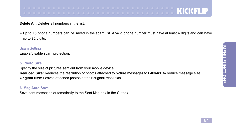 Helio Kick Flip User Manual | Page 81 / 154