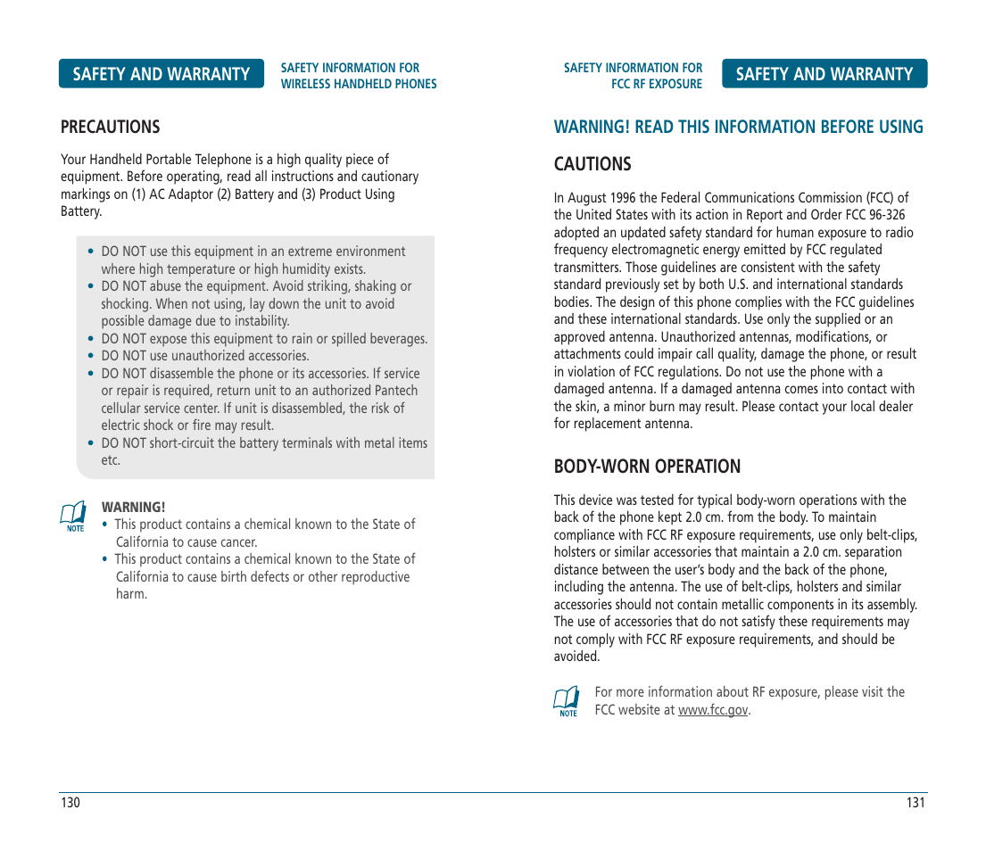 Cautions, Body-worn operation | Helio PN-810 User Manual | Page 66 / 74