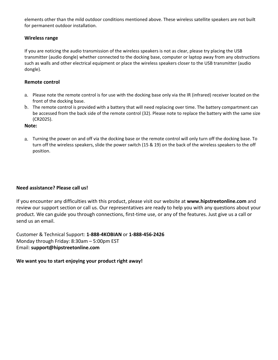 Hip Street HS-IPWSP850 User Manual | Page 6 / 6
