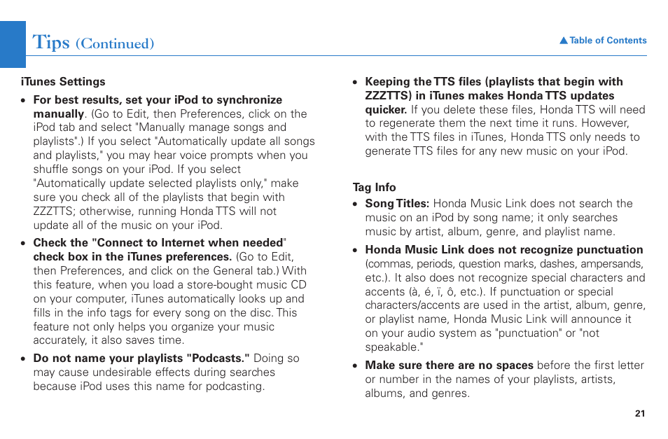 Tips | HONDA Accord Coupe User Manual | Page 21 / 23