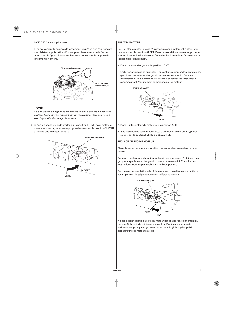 HONDA GXV610 User Manual | Page 24 / 55
