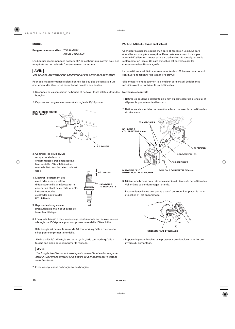 HONDA GXV610 User Manual | Page 29 / 55