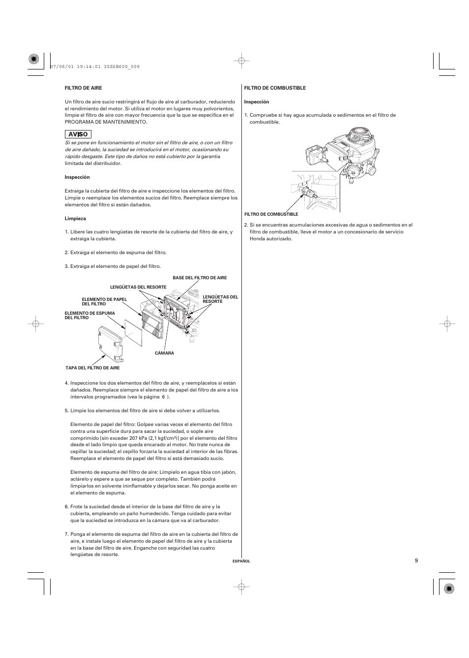 HONDA GXV610 User Manual | Page 46 / 55