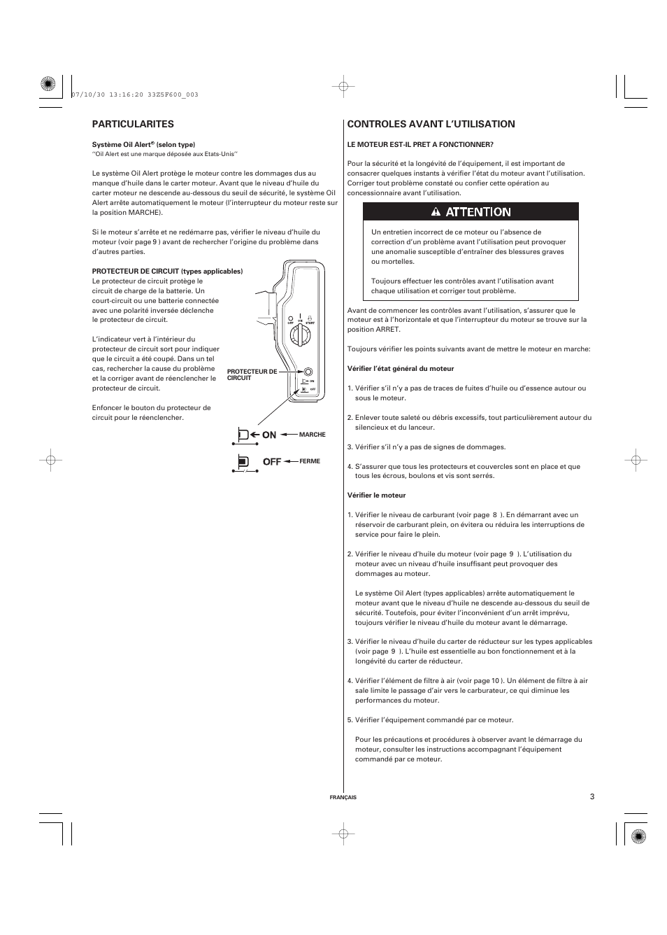 HONDA GX390 User Manual | Page 23 / 60