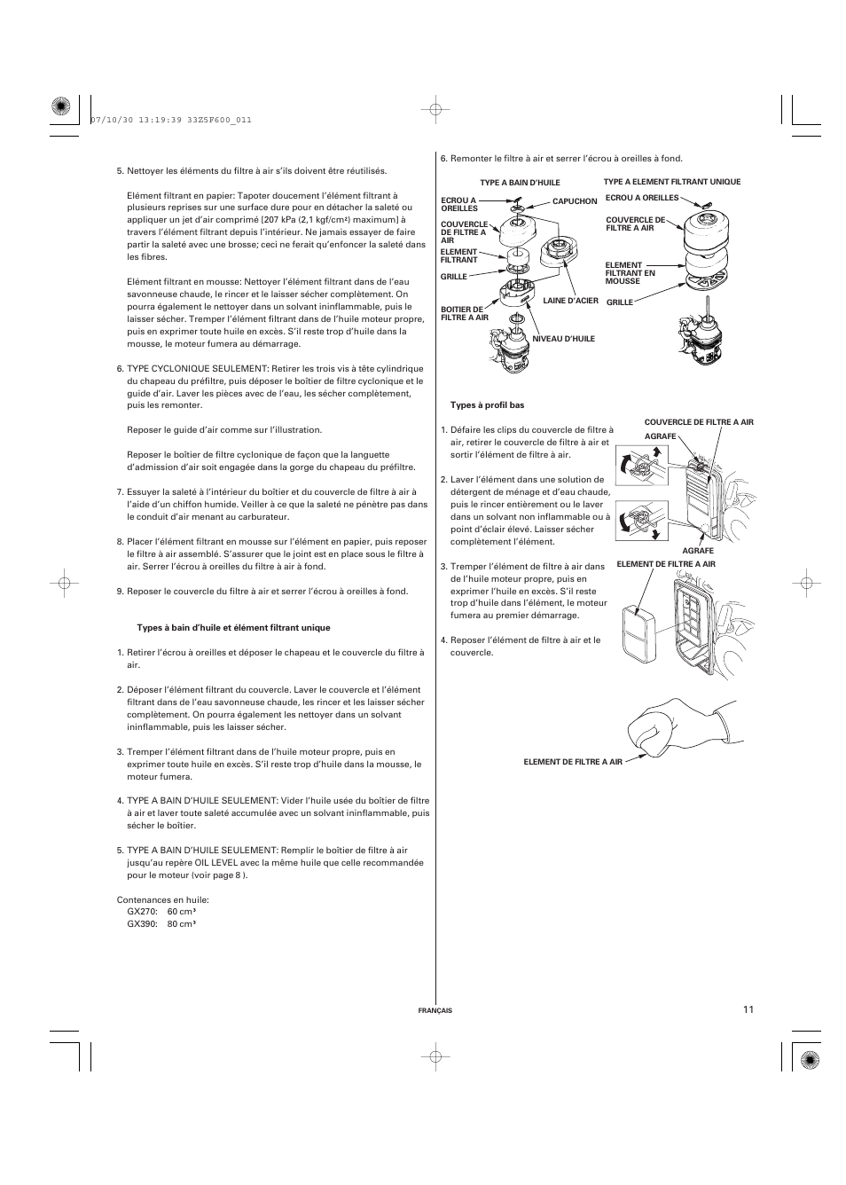 HONDA GX390 User Manual | Page 31 / 60
